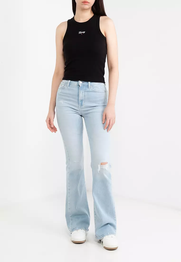 Tommy Hilfiger Script Logo Slim Tank Top - Tommy Jeans