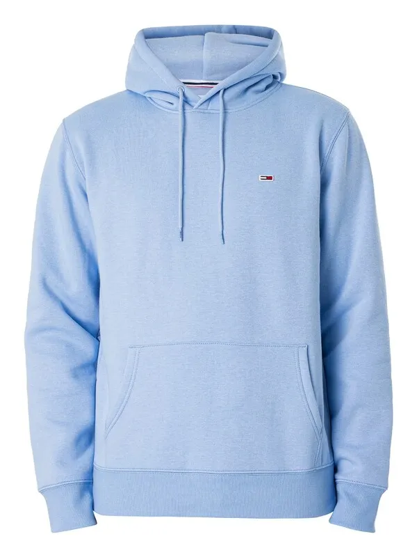 Tommy Jeans Regular Fleece Pullover Hoodie - Moderate Blue