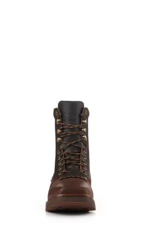 Tony Lama Men's High Range Dark Brown Waterproof Wide Square Composite Toe Work Boot