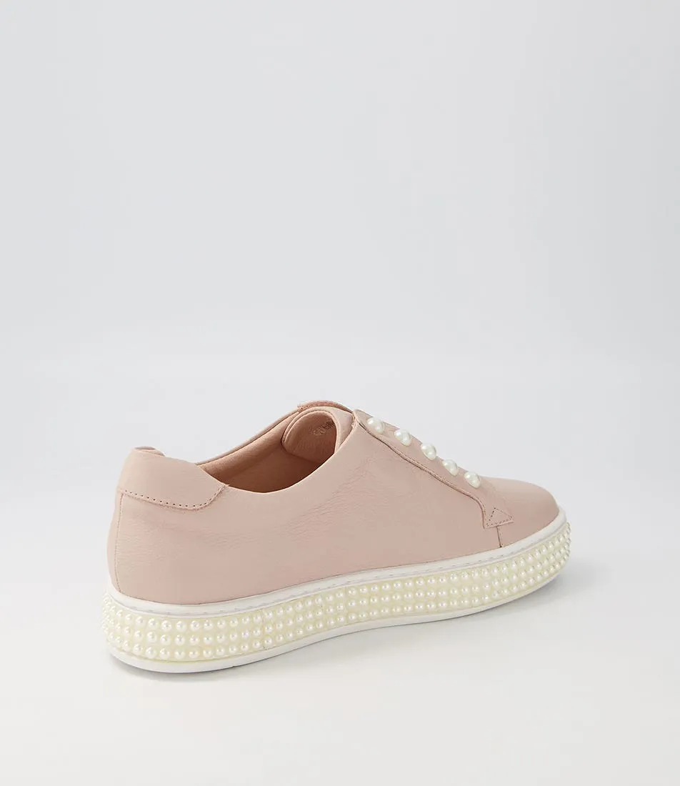 TOP END Quempo Dusty Pink Leather Sneakers