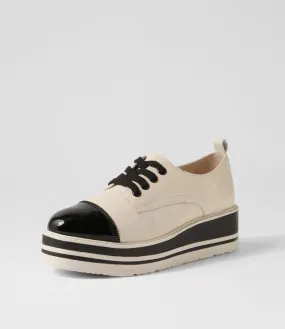TOP END Salison Black Milk Patent Leather Sneakers