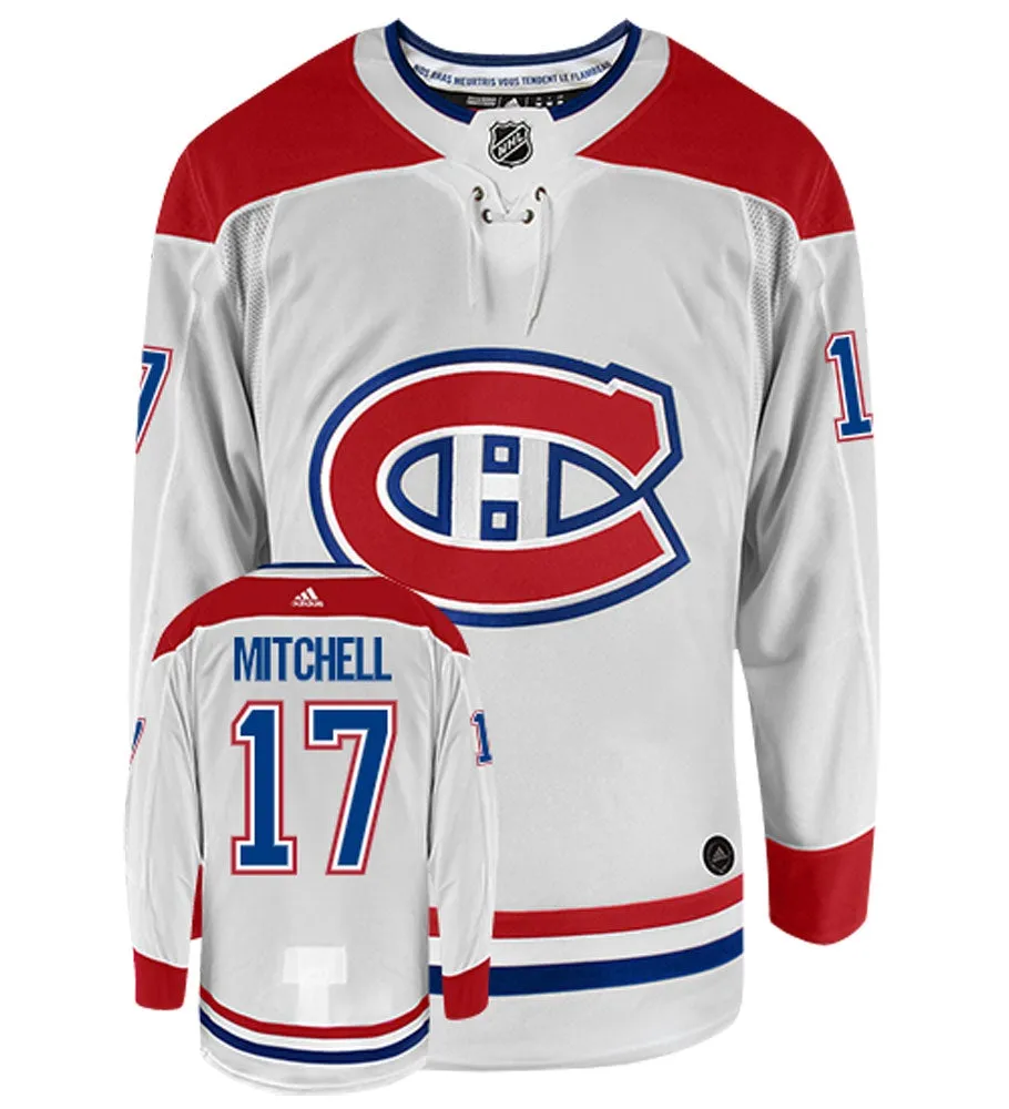 Torrey Mitchell Montreal Canadiens Adidas Authentic Away NHL Hockey Jersey     