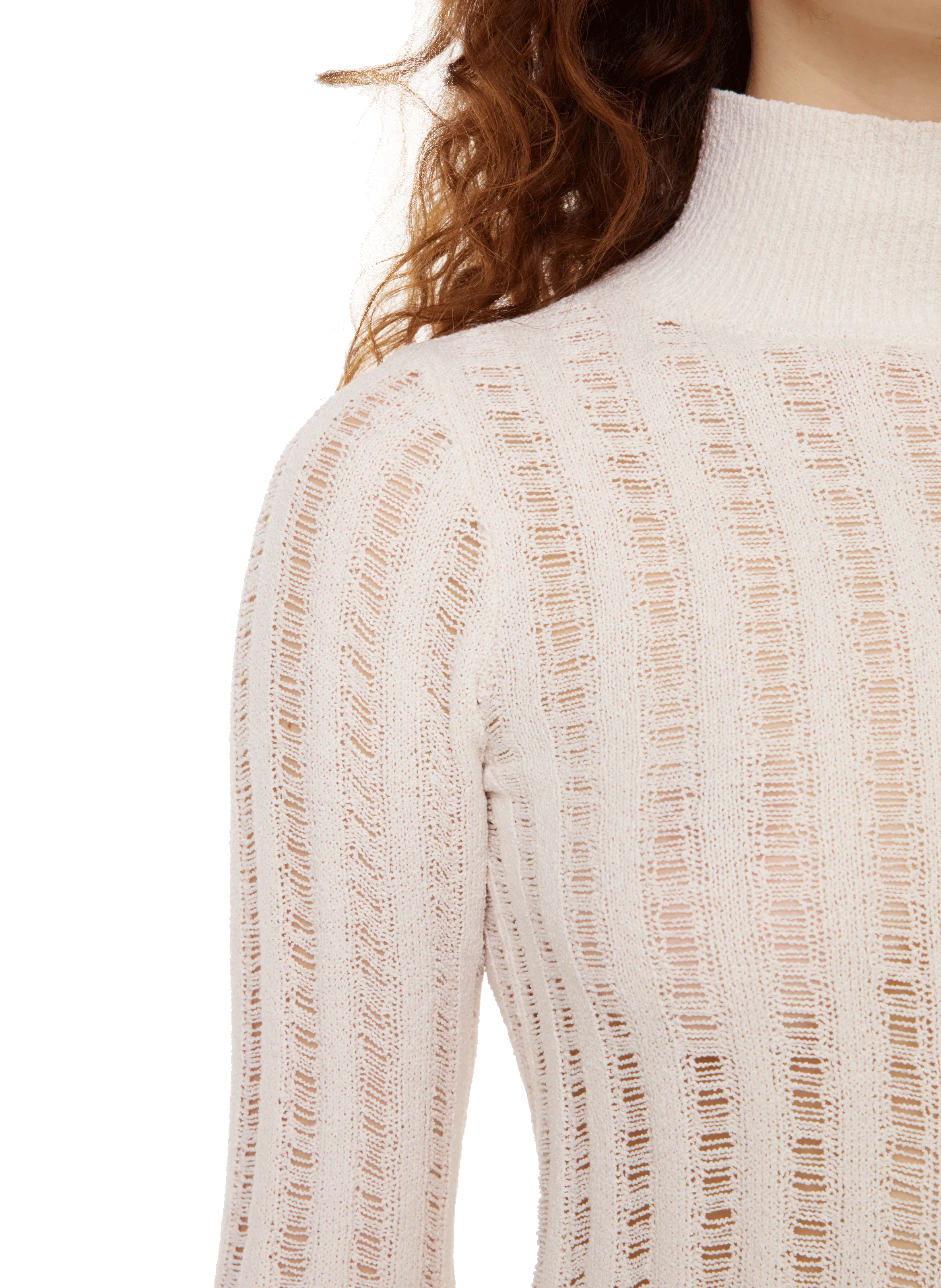 TOTEME  Openwork silk jumper - Beige