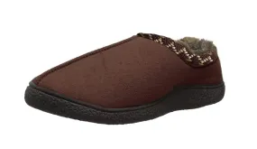 Totes ISOTONER Men's Microsuede Slip-On Slipper (Large - 9.5-10.5, Chocolate)  