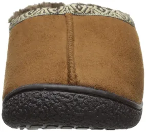 Totes ISOTONER Men's Microsuede Slip-On Slipper (Medium - 8-9, Cognac)  