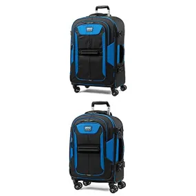 Travelpro Bold Expandable Spinner Luggage (21 Carry-On + 26Checked-Medium, Blue/Black)