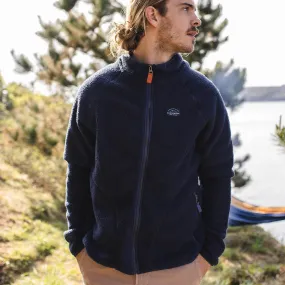 Tripper Full Zip Recycled Sherpa Fleece - Navy