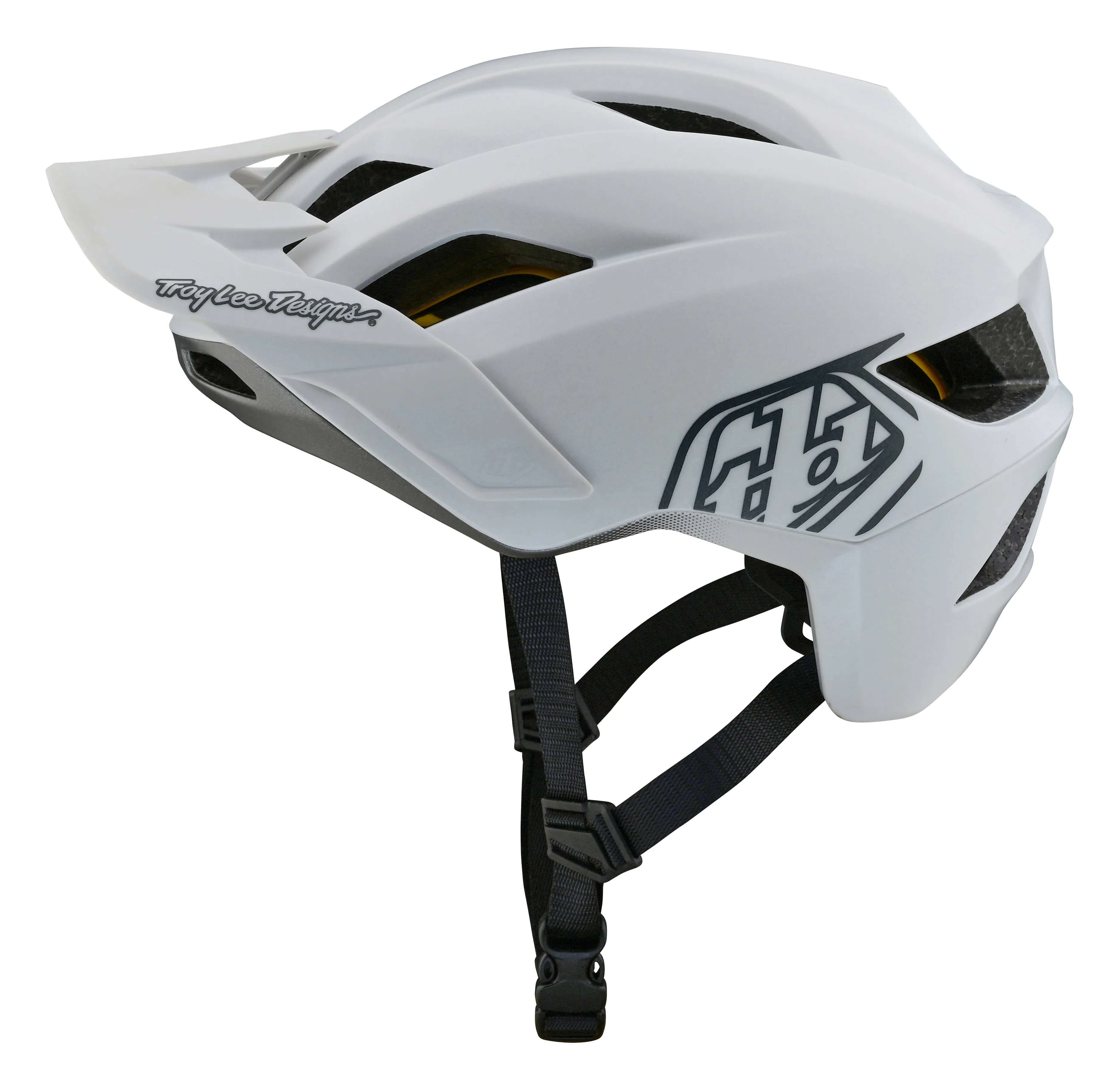Troy Lee Designs Flowline MTB Helmet with MIPS - Youth - Point - White