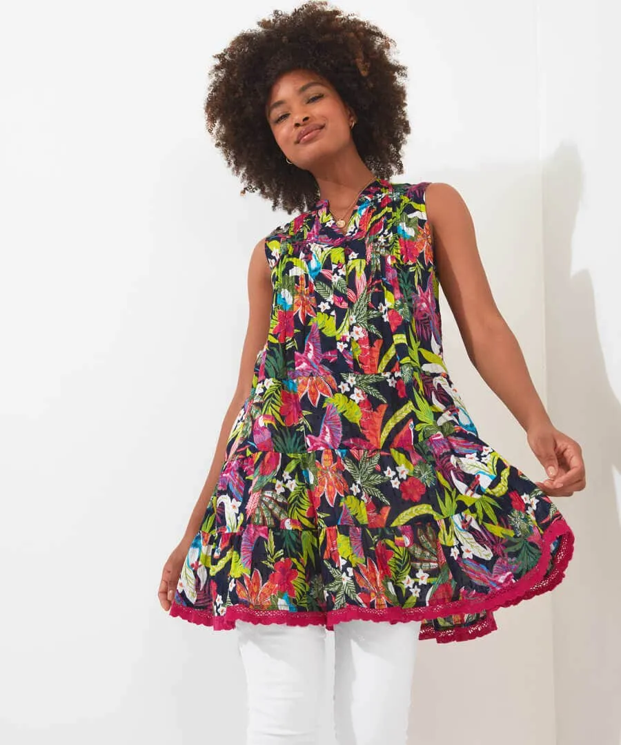 Truly Tropical Cotton Tunic