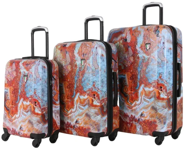 Tucci Turkish Marble 3-Piece Luggage Set 