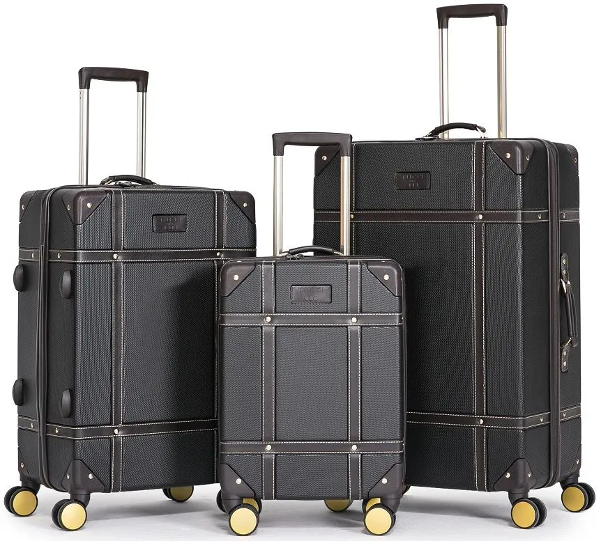 Tucci Vintage 3-Piece Luggage Set 