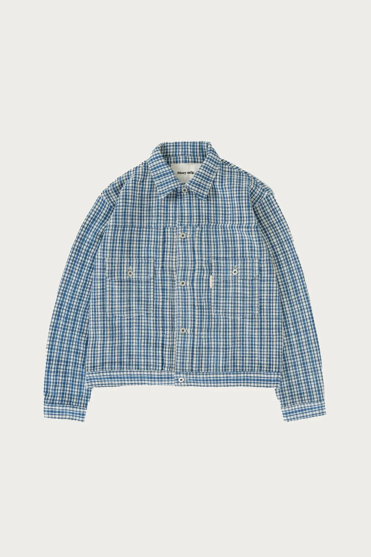 Tuesday Jacket - Indigo Check Handloom
