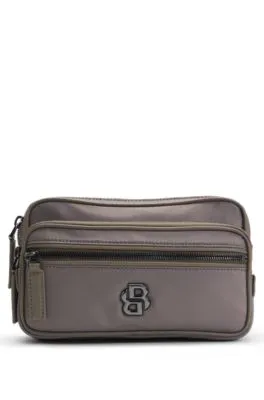 Twill belt bag with Double B monogram