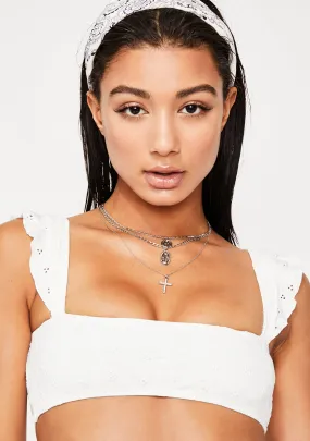 Two Ways Ruffle Strap Bikini Top-