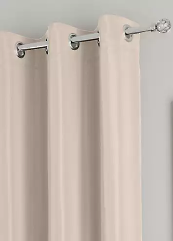 Tyrone Super Soft Plain Blockout Pair of Eyelet Curtains | Kaleidoscope