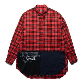 UI1B4401 BLOUSE Red Check