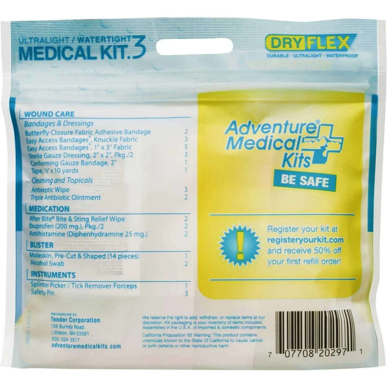 Ultralight/Watertight .3 First Aid Kit