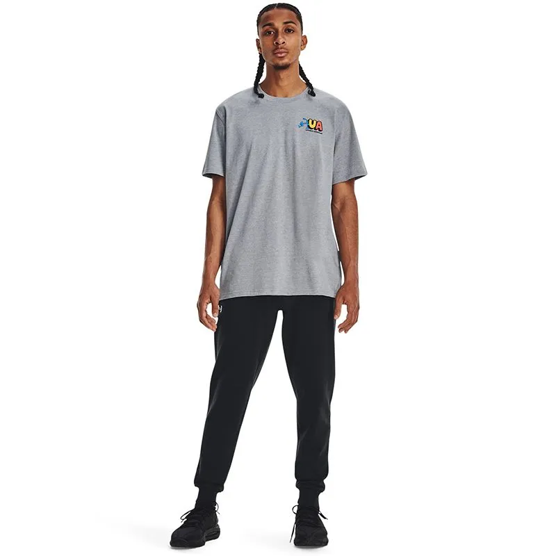Under Armour Men's UA Rival Fleece Joggers Black / White
