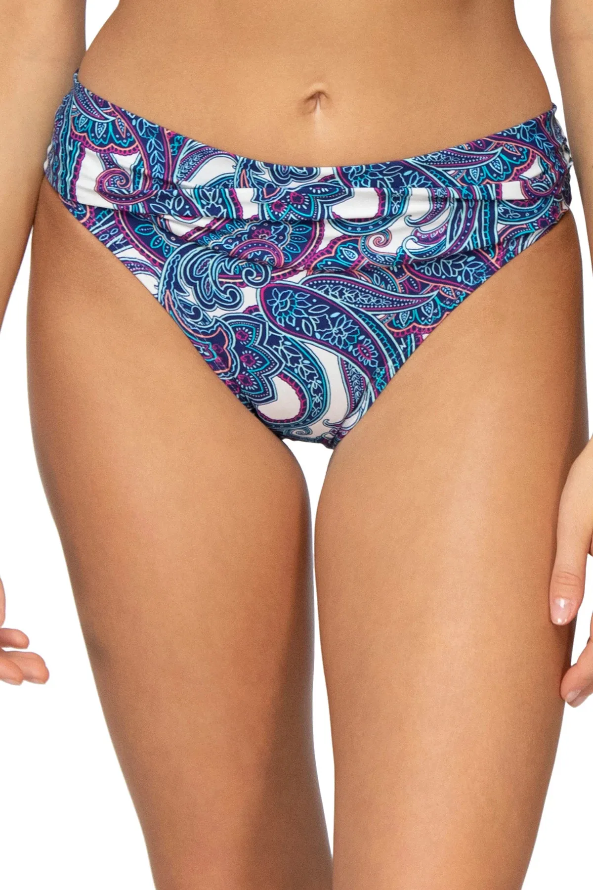 Unforgettable Banded Hipster Bikini Bottom