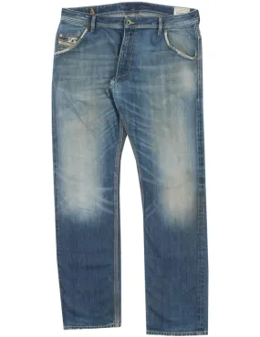 Uniform Reworks Diesel Krooley Blue Wash Jeans 34X32
