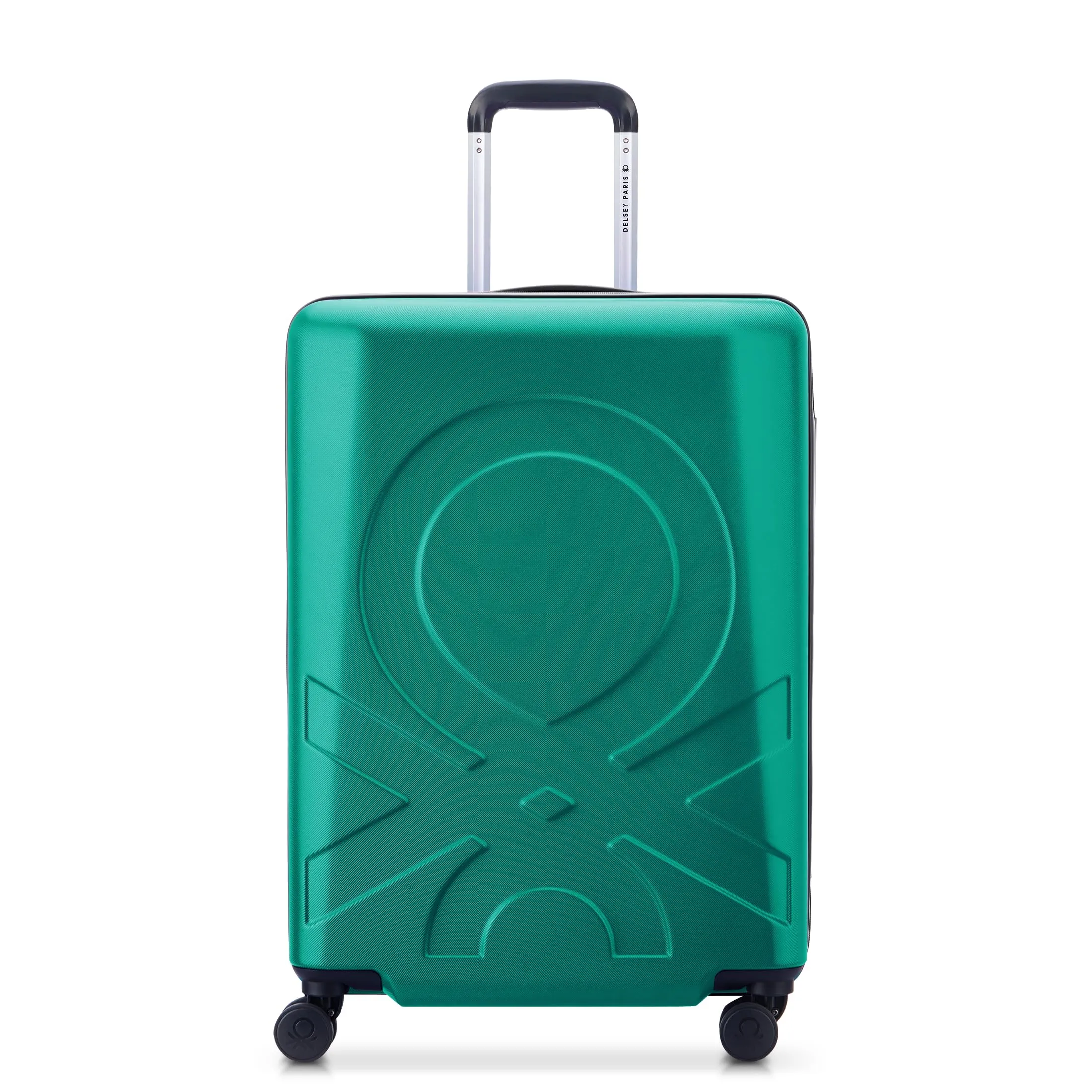 United Colors of Benetton Fabrica Hardside Luggage with Spinner Wheels (Checked-Medium 23 Inch)  