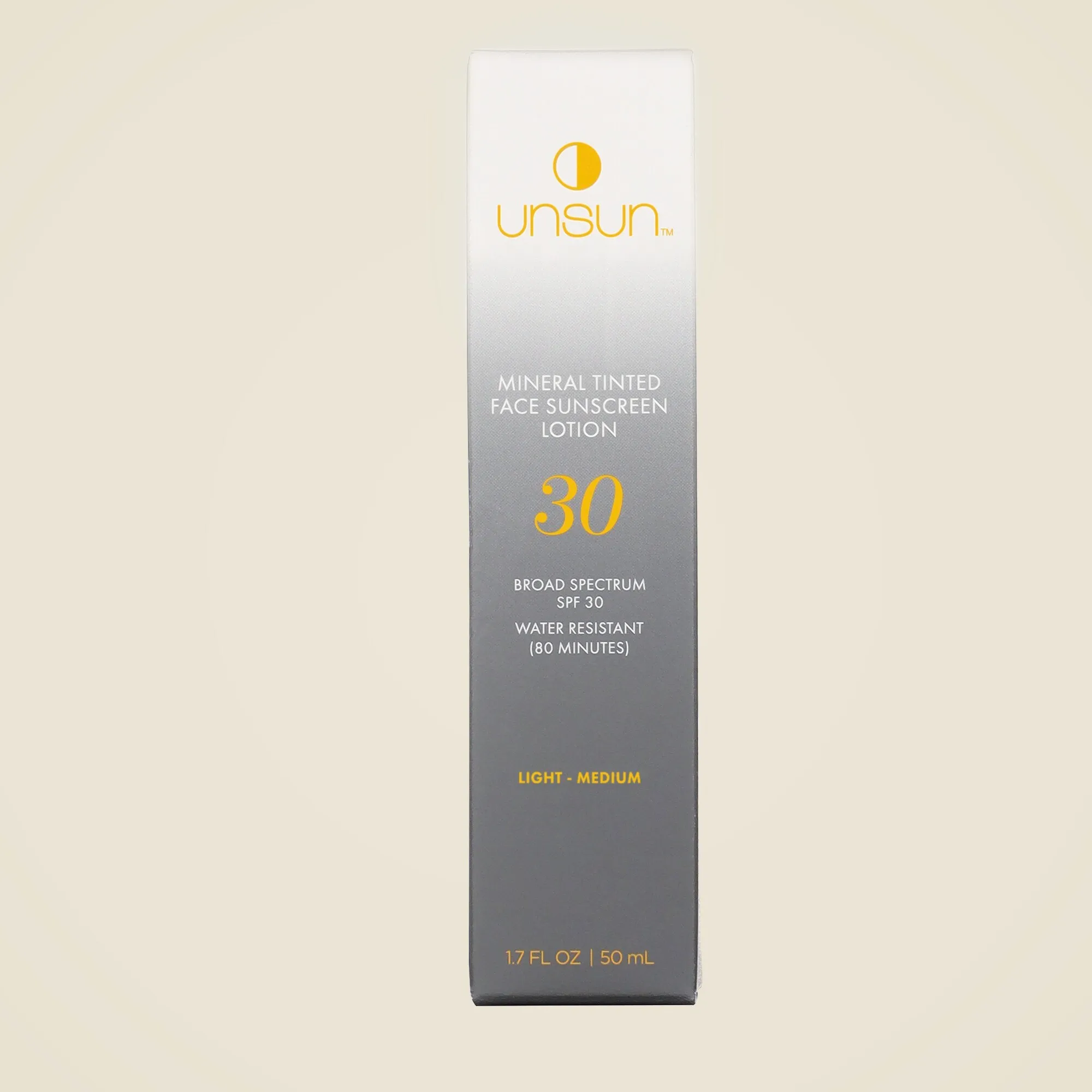 Unsun Cosmetics™ mineral tinted face sunscreen lotion SPF 30 in 