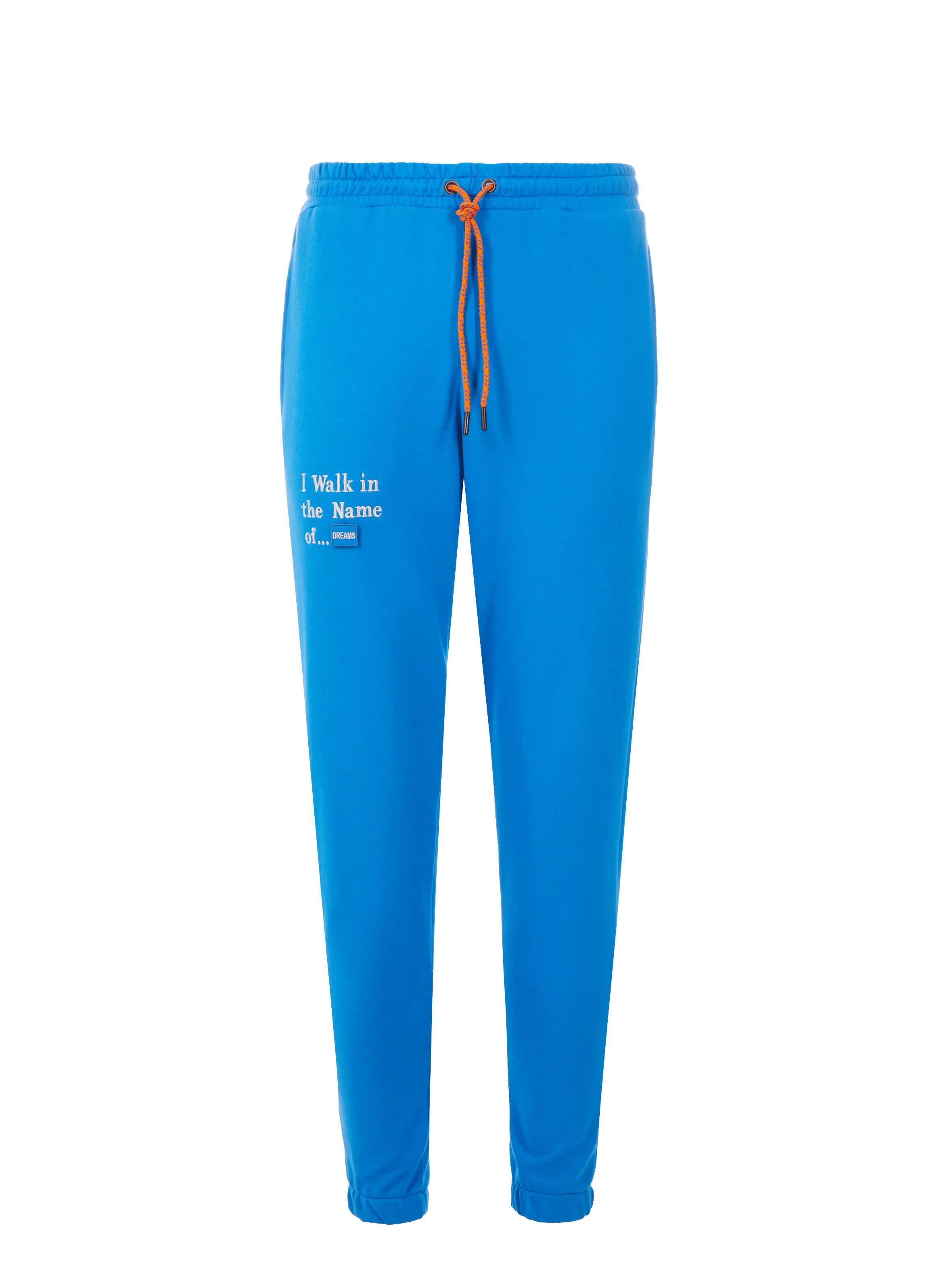 UNTIL THE NIGHT IS OVER  Joggers with embroidered logo - Blue