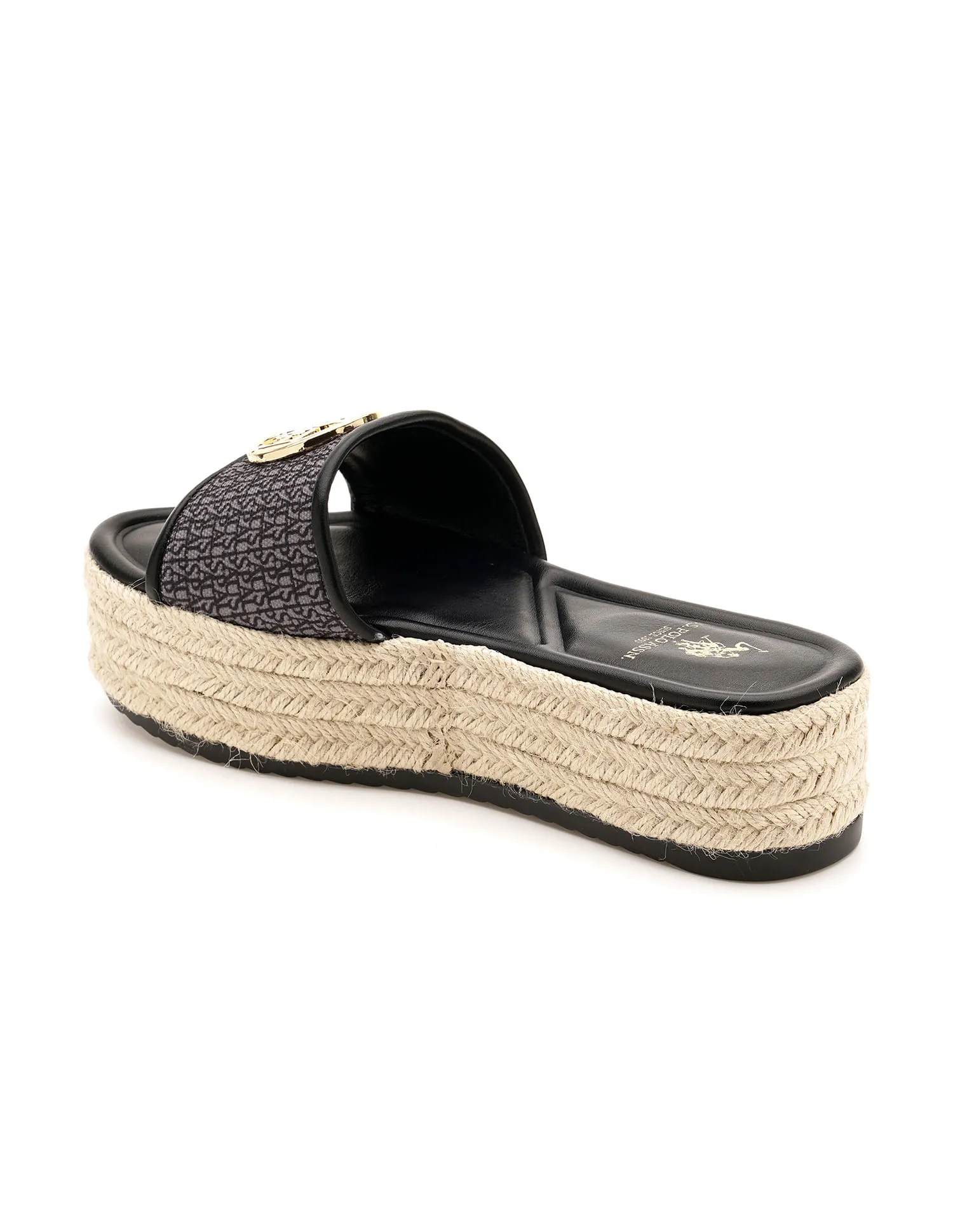 U.S. Polo Assn. Monogram Vamp Strap Cristina Sandals