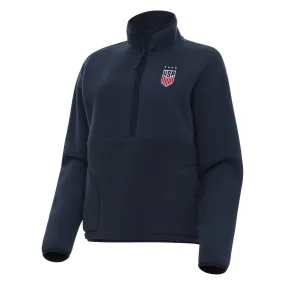 US Womens Soccer Figure Womens Quarter Zip Pullover