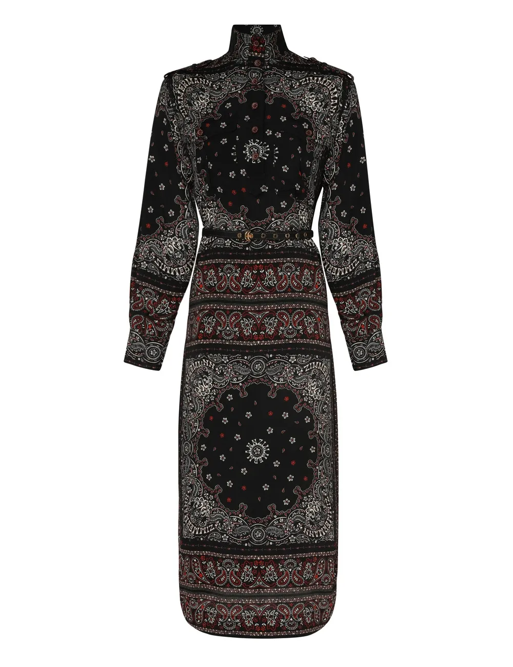 --Utility Midi Dress-