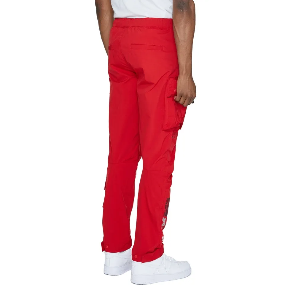 Utility Windbreaker Pants - Red