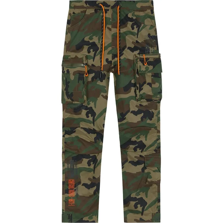 Utility Windbreaker Pants - Wood Camo