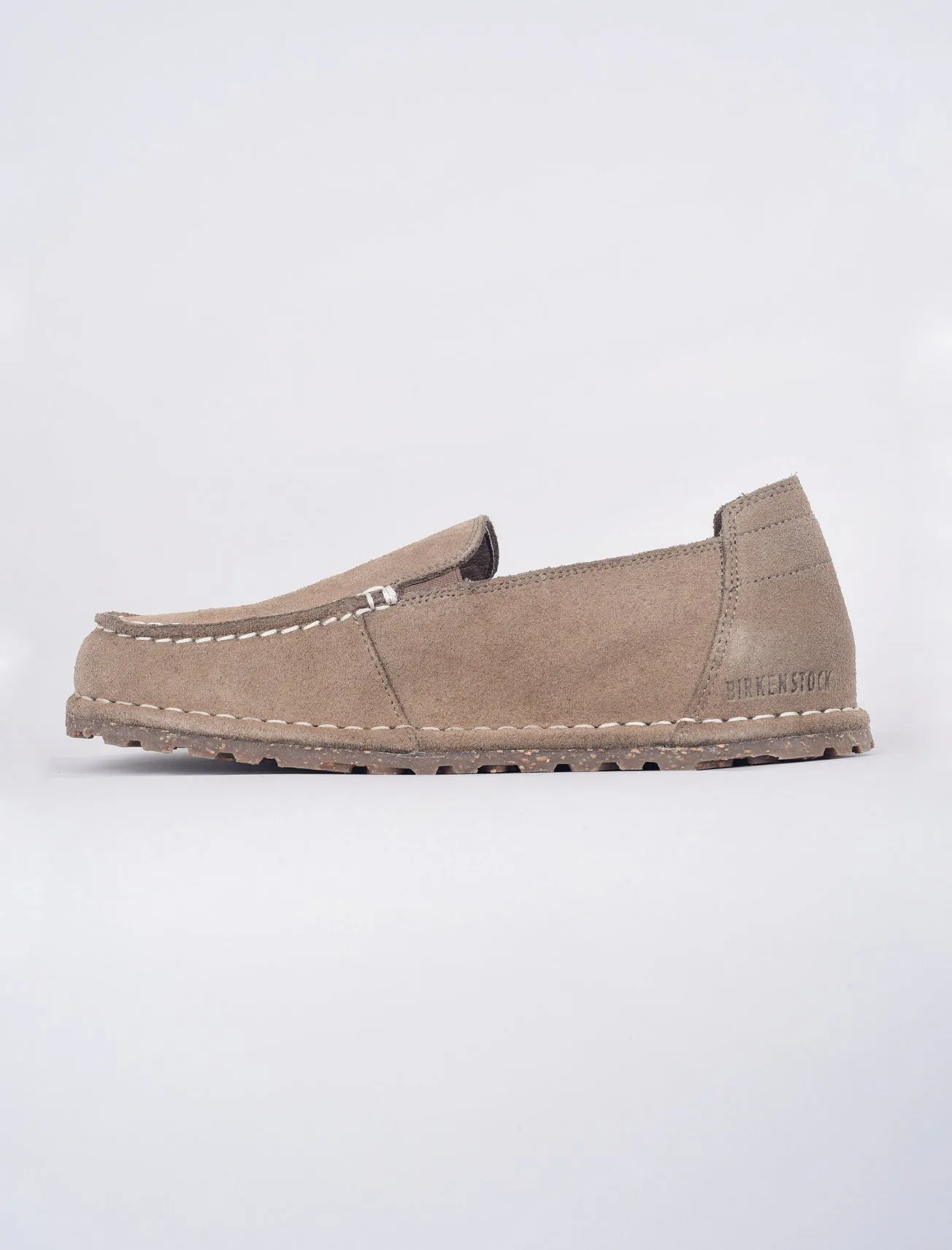 Utti Suede Slipper, Gray Taupe