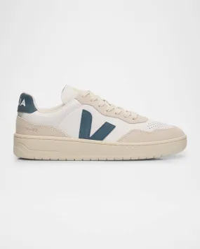 V-90 Mixed Leather Low-Top Sneakers