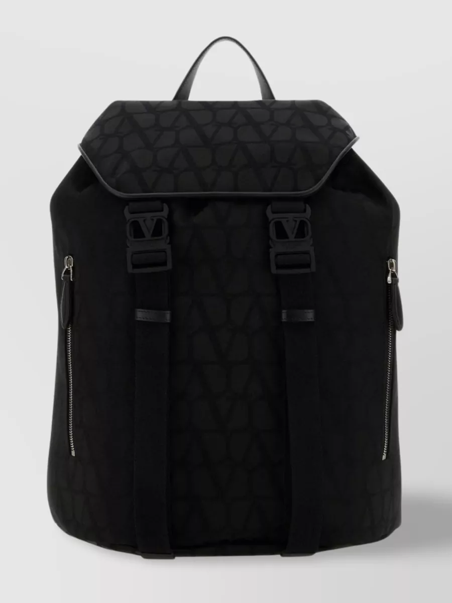 Valentino Garavani   Iconographe front-zip fabric backpack