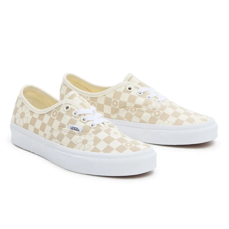 Vans Authentic Checkerboard Trainers Marshmallow