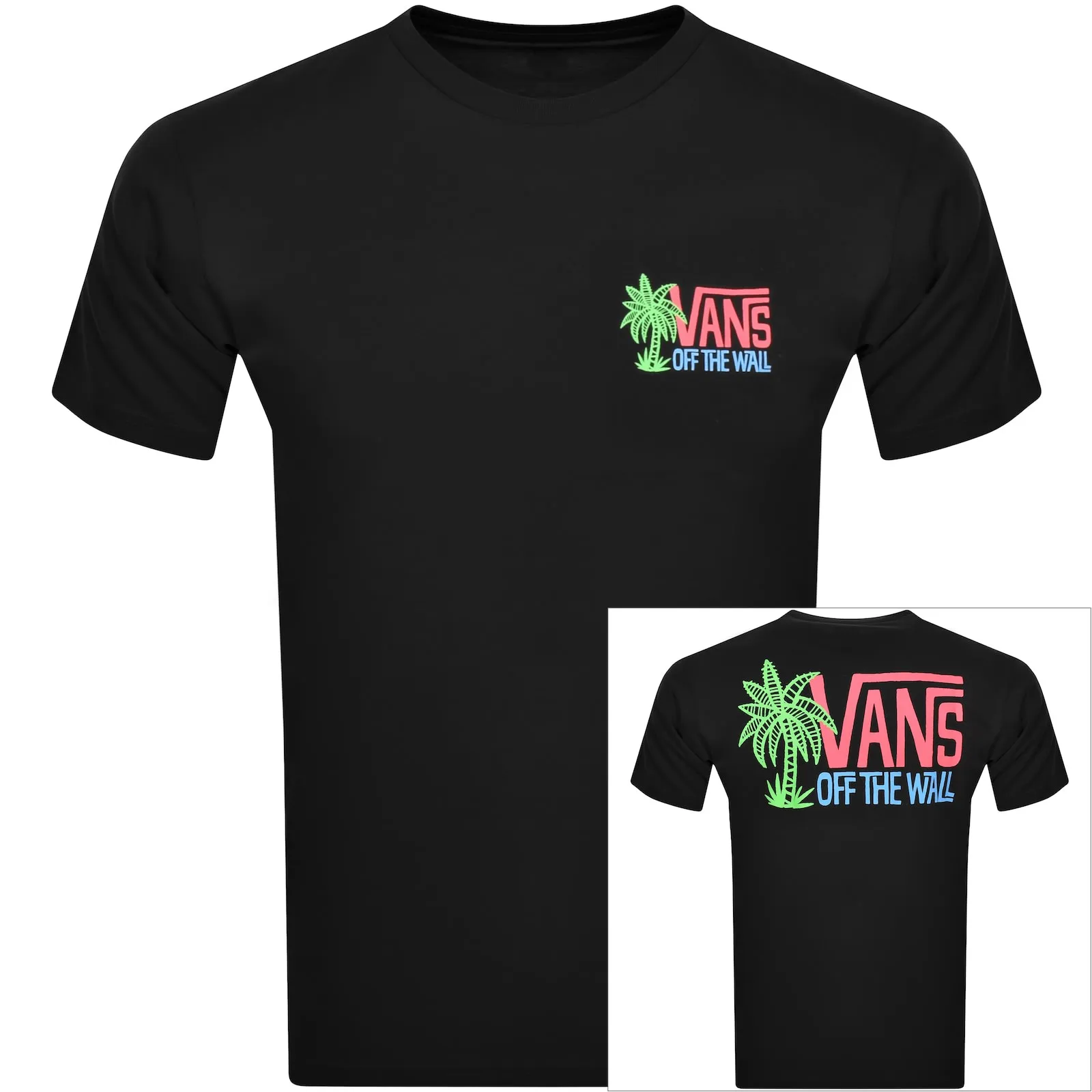 Vans Classic Palm Logo T Shirt Black