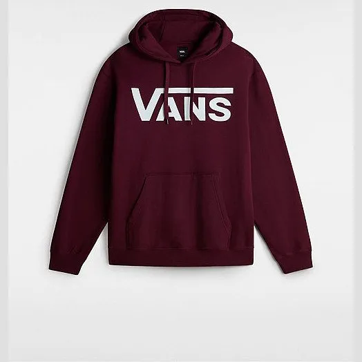 Vans CLASSIC PULLOVER HOODIE (PORT ROYALE/WHI) MEN RED