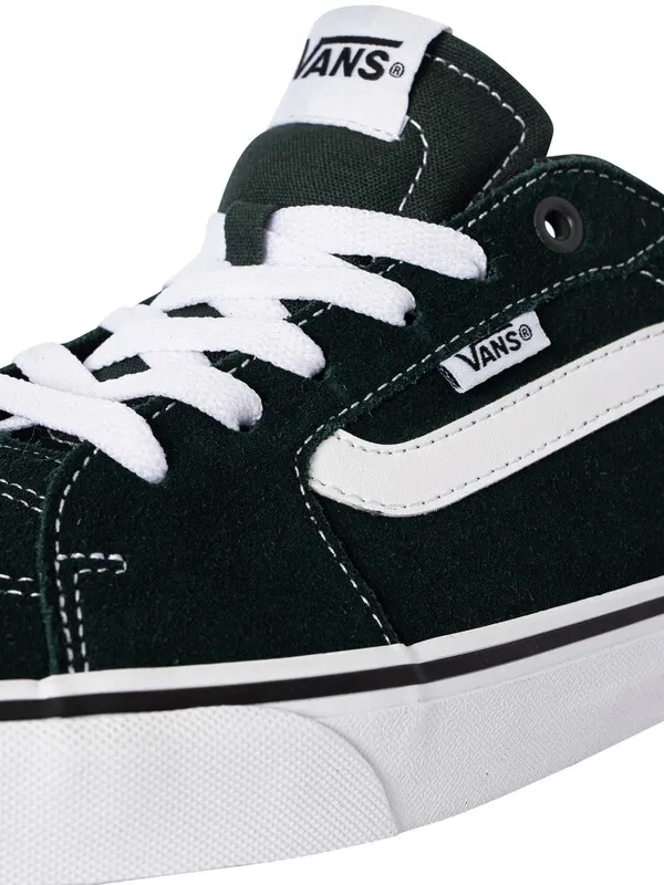 Vans Filmore Suede Trainers - Scarab/White