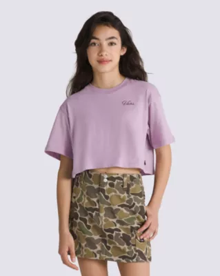 VANS Kids Fallen Relax Cropped T-Shirt