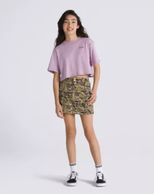 VANS Kids Fallen Relax Cropped T-Shirt