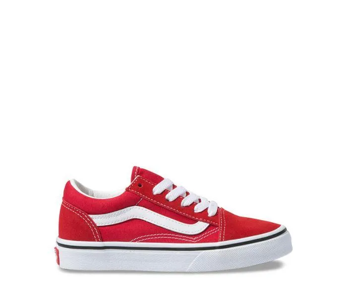 VANS KIDS OLD SKOOL - RACING RED/TRUE WHITE