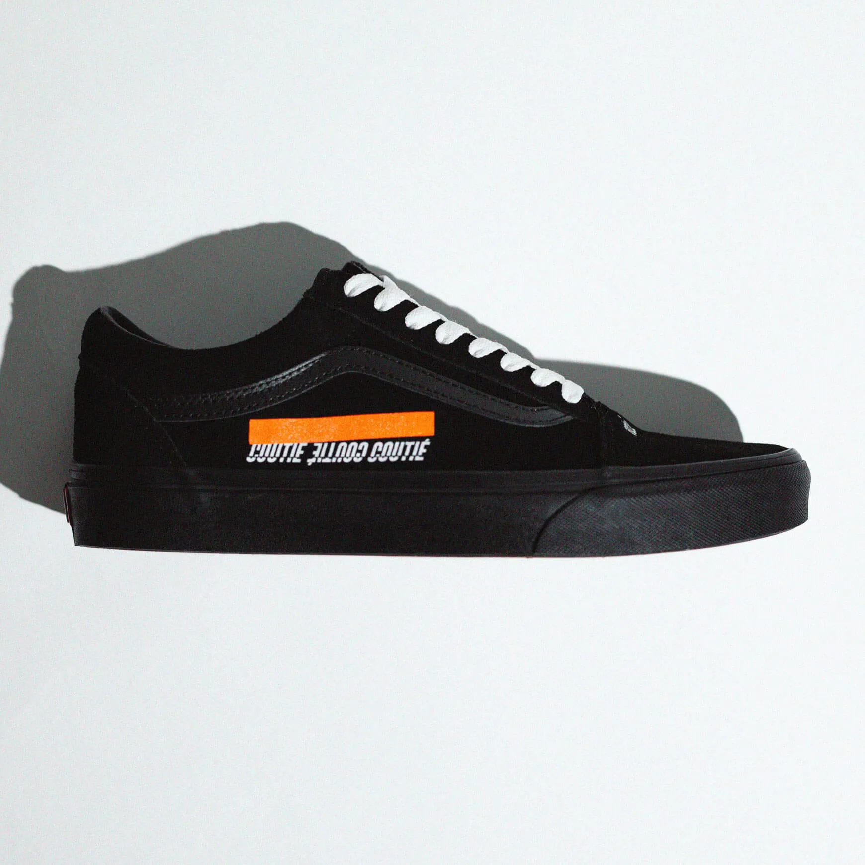 Vans Old Skool Tape Logo Orange Custom