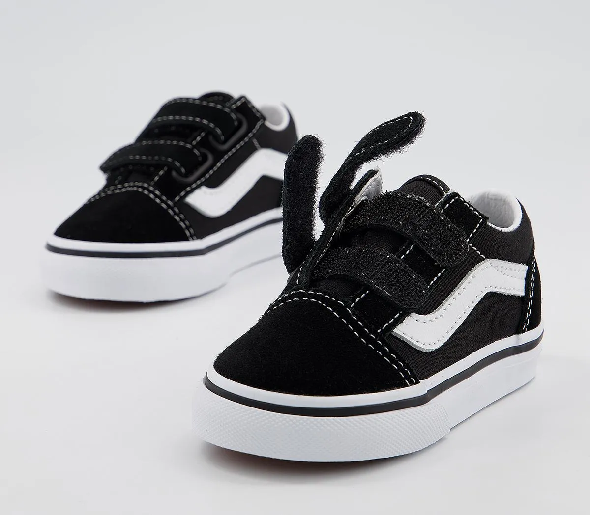 Vans Old Skool Toddler Trainers Black True White