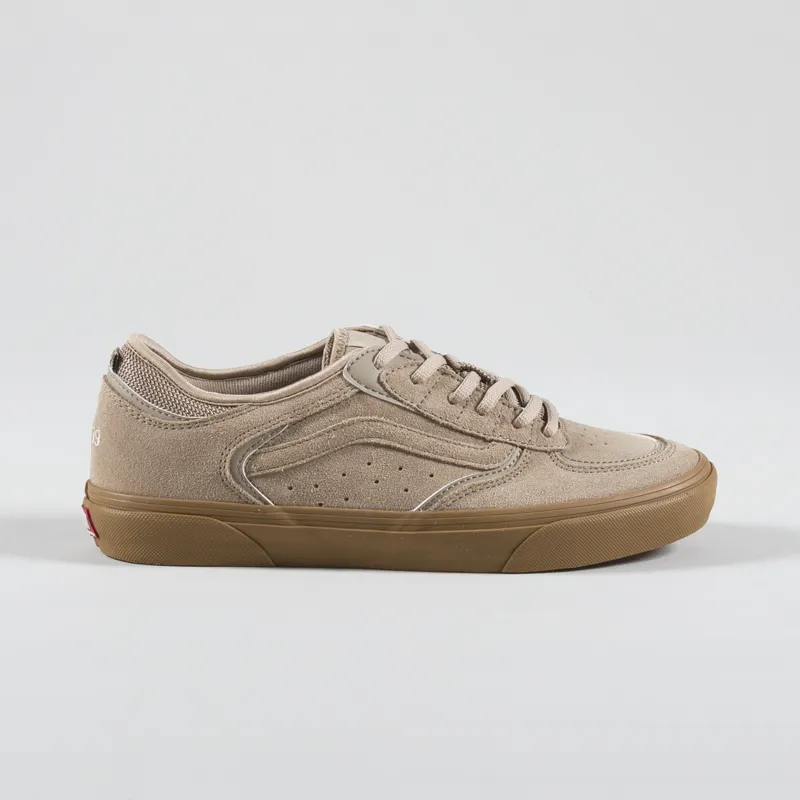 Vans Skate Rowley Shoe Suede Tan Gum