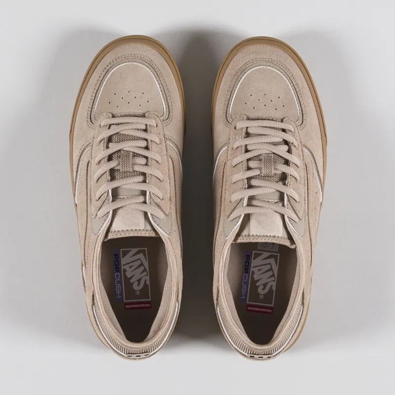 Vans Skate Rowley Shoe Suede Tan Gum