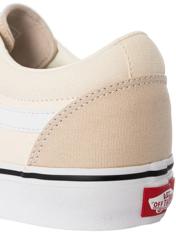 Vans Ward Canvas Trainers - Rainy Day/White