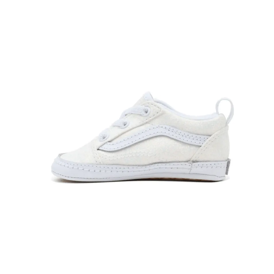 Vans Αγκαλι Old Skool Crib Glitter Λευκ