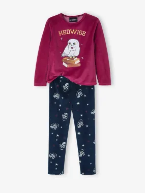 Velour Harry Potter® Pyjamas for Girls - blue dark solid with design