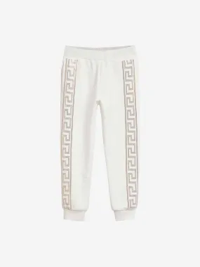 Versace - Versace Girls Ivory & Gold Cotton Joggers | Childsplay Clothing
